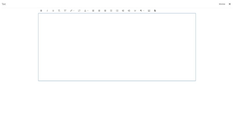 Text Component Expanded Editor
